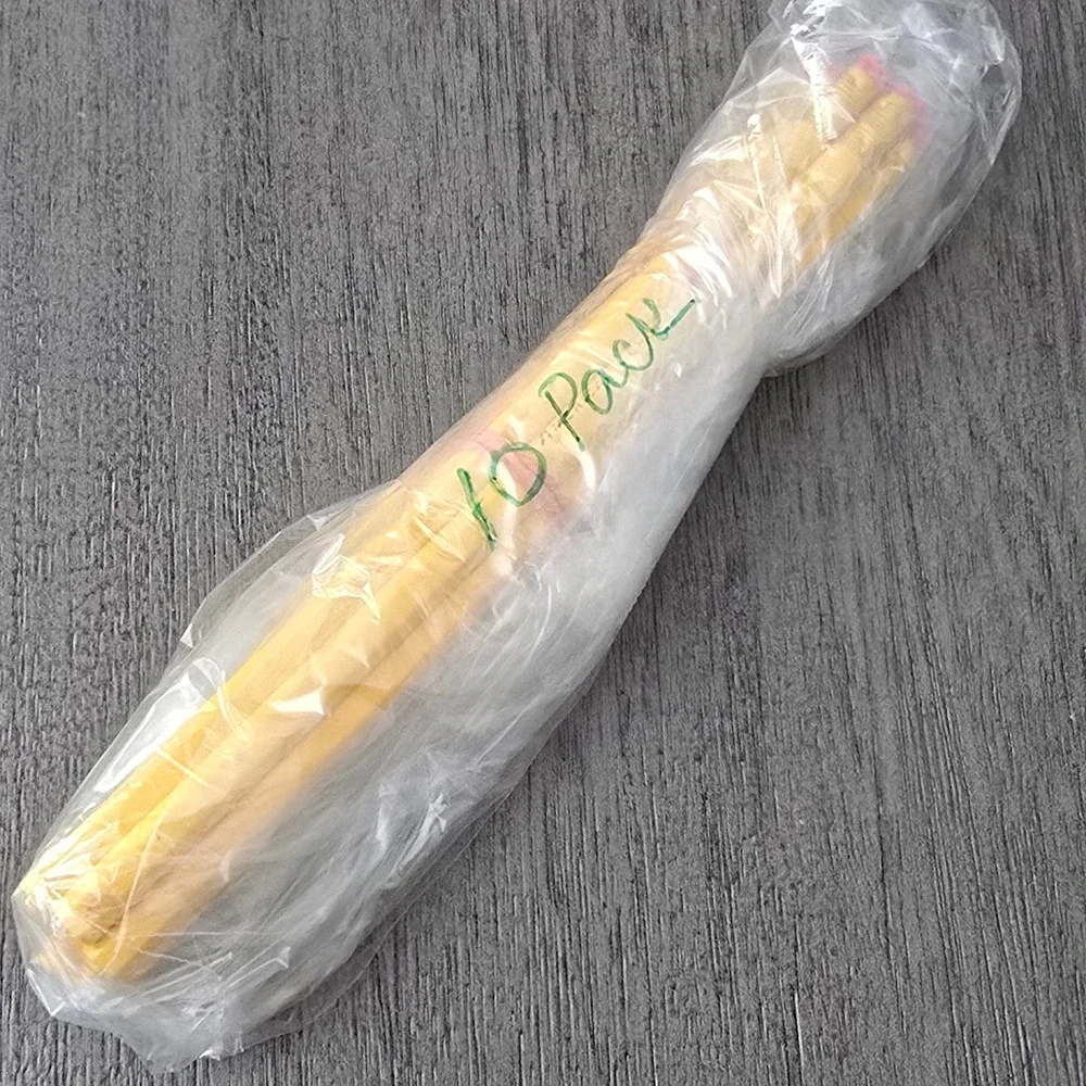 American Scholar No 2 HB Pencil 10 Pack Yellow Unsharpened Vintage School Office